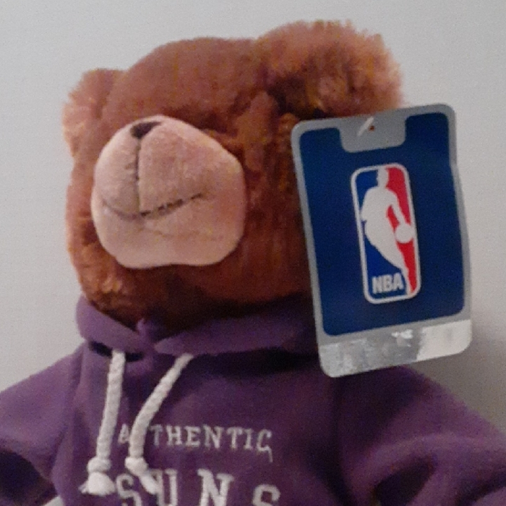 NBA Phoenix Suns Brown and Purple Stuffed Bear NWT